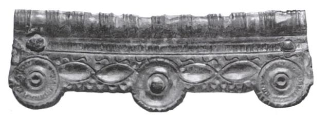 Gürtelschnalle aus einem Grab um 400 n.Chr. Foto: zVg