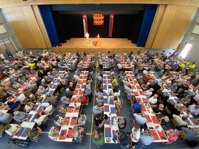 Blick auf die Teilnehmenden in Stein am Rhein. Foto: zVg