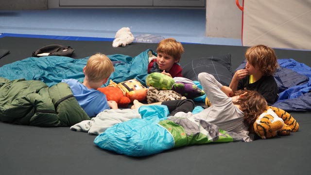 Übernachten im Turnzentrum. Foto: zVg