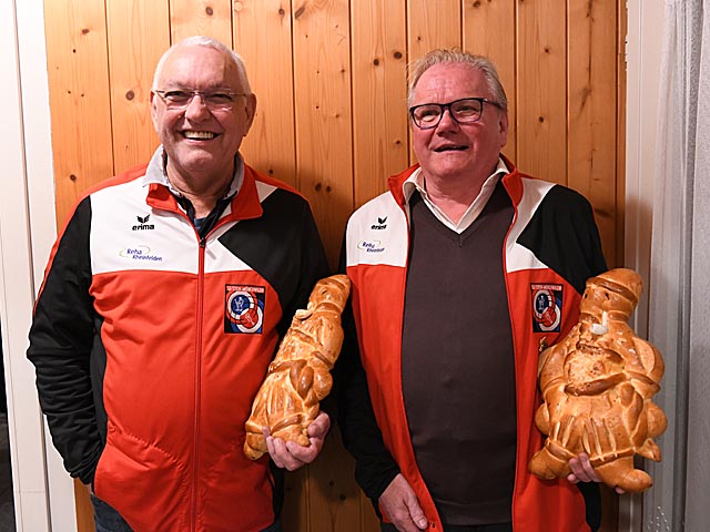 Die Sieger Willi Schürch (links) und Hugo Herrsche. Foto: Rolf Waldmeier