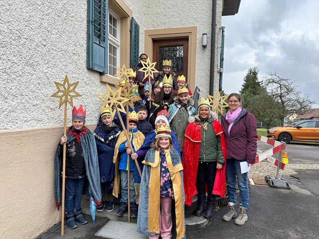 Die Sternsinger waren in Eiken und Münchwilen unterwegs. Foto: zVg 