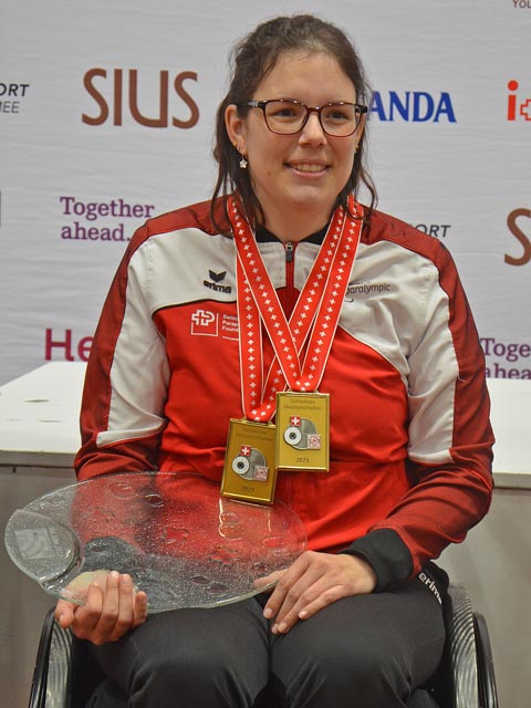 Die zweifache Goldmedaillengewinnerin mit dem Gewehr, Nicole Häusler. Foto: msch