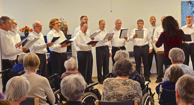 Männerchor Obermumpf-Zeinigen singt in Möhlin