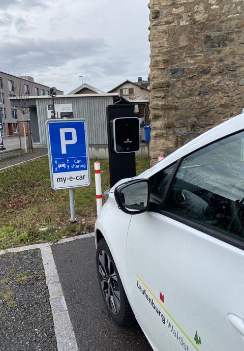 Elektro-Carsharing jetzt auch in Laufenburg. Foto: Sonja Fasler