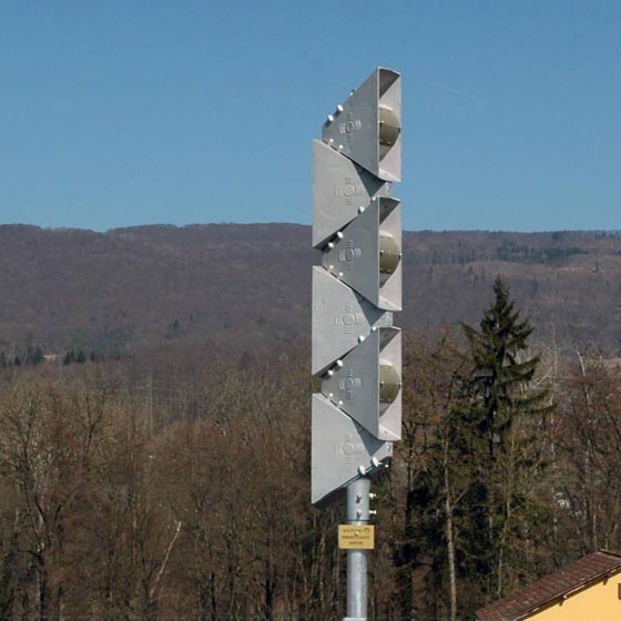 Stationäre Sirene. Foto: © Kanton Aargau