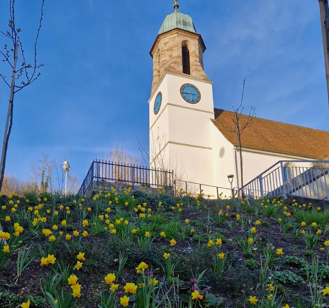 Beobachtet: St. Michael in Kaisten, bereit zur Osterwoche