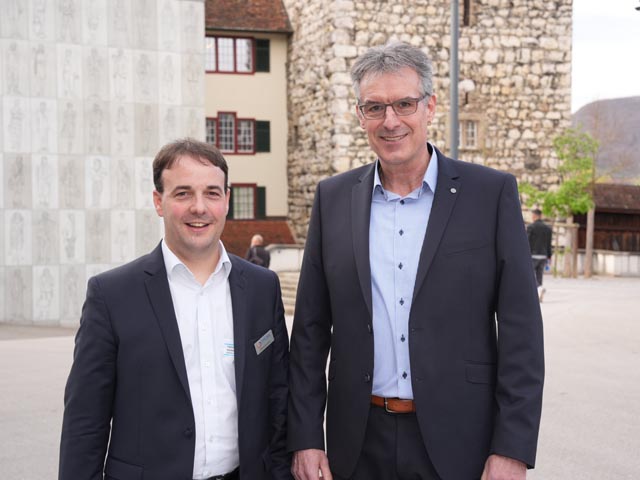 Fabian Käufeler und Thomas Lenzin. Foto: Katja Müller/Foto Basler Aarau