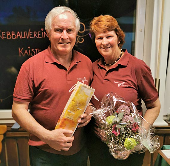 Der abtretende Präsident Marin Leder mit Ehefrau Therese. Foto: zVg