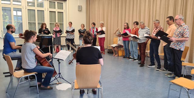 Hauptprobe von Chortus im September 2023. Foto: zVg