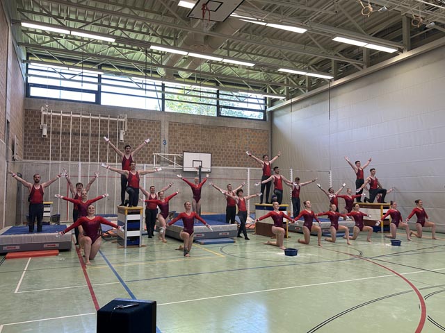 Damenriege und Turnverein Sulz am Reck. Foto: zVg