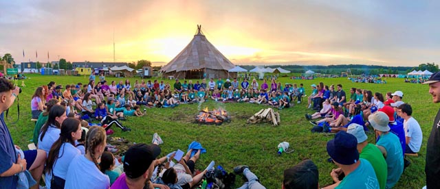  Vom 7. bis 9. Juni 2025 trifft sich Jungwacht Blauring Schweiz (kurz «Jubla») in Wettingen. Foto: Jubla (Martin Allemann/Raulian Keller)