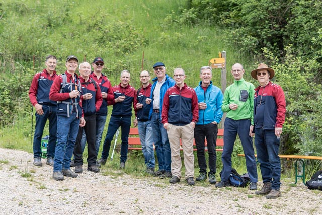  Männerturnverein Wölflinswil am Aufahrtsmarsch. Foto: zVg