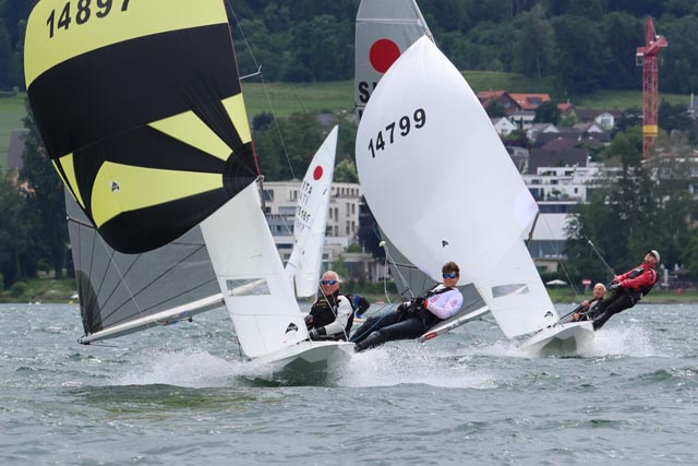 Kurt Venhoda / Sonja Zaugg vor dem Zieleinlauf (14897). Foto: zVg