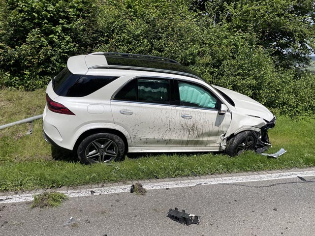 Unfall in Rottenschwil. Foto: Polizei Aargau