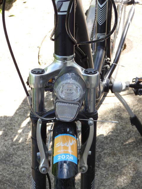 Damit es den slowUp Hochrhein noch lange gibt, sind alle eingeladen, den freiwilligen Kostenbeitrag von 5 Franken (Euro) für eine Vignette zu entrichten. Foto: Jörg Wägli