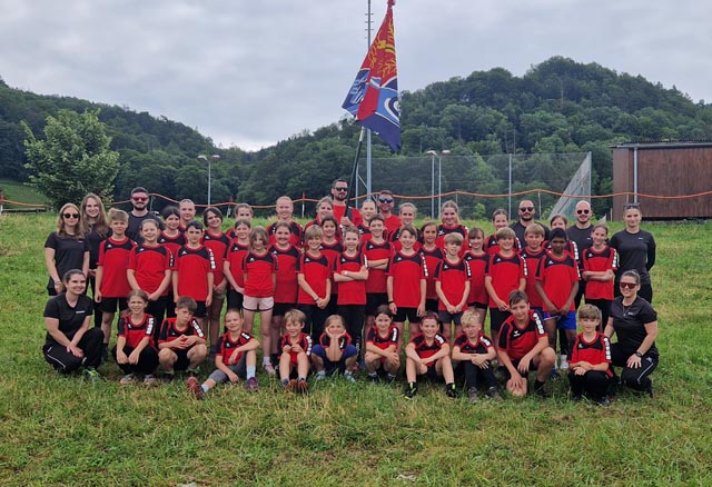 Die Jugi Eiken am Regionalturnfest. Foto: zVg