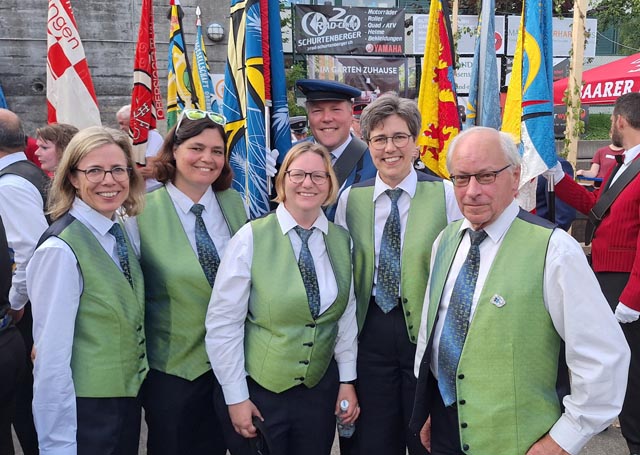 Die geehrten Veteranen der MG Möhlin. Foto: zVg