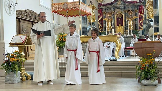 Ministrantenaufnahme. Foto: zVg