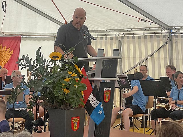 Festredner Christian Fritschin. Foto: Lilia Staiger