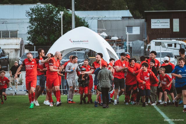 Auf die Unterstützung ihrer Fans können sich die Wallbacher auch im Schweizer Cup verlassen. Foto: Yannik Kühne