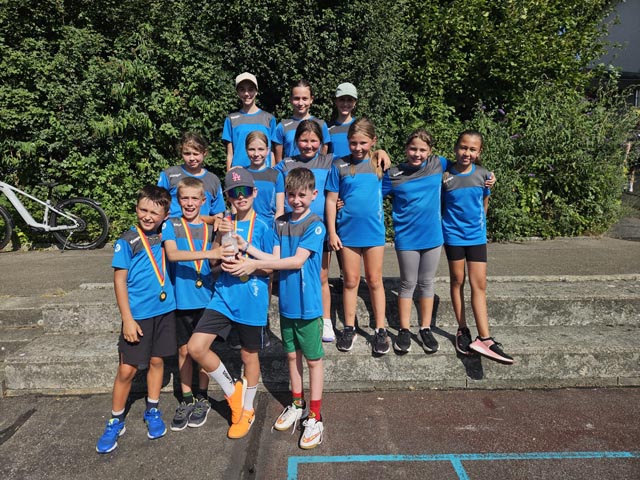 Die Jugi Münchwilen konnte stolz sein auf ihre Leistungen an den Fricktal Games. Foto: zVg