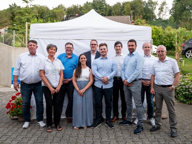 Gruppenbild der Grossratskandidatinnen und -kandidaten FDP Bezirk Rheinfelden. Foto zVg