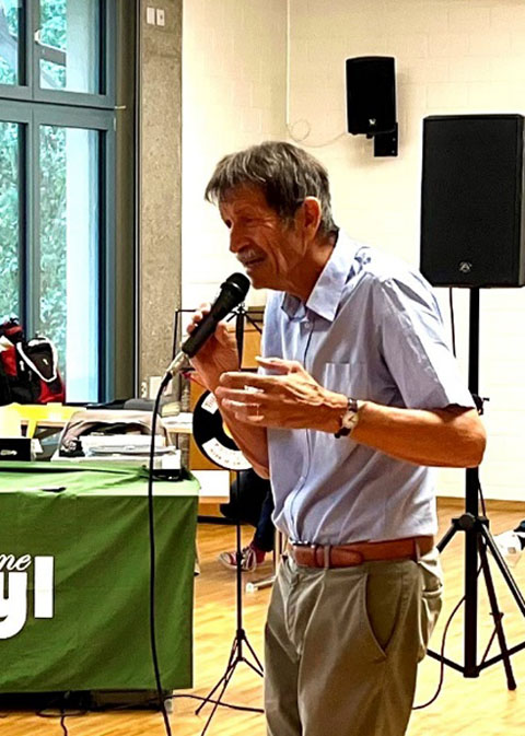 Ueli Mäder in Aktion. Foto: zVg
