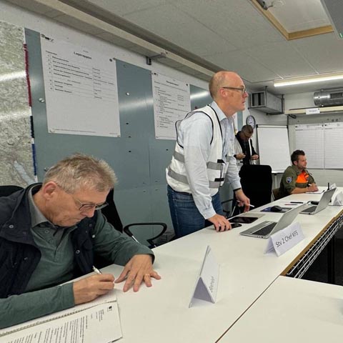 Der kantonale Führungsstab übte mit "SEISMO 24" den Erdbebeneinsatz. Foto: zVg