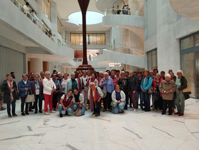 Die Fischingertal-Frauen in der Welt der Schokolade. Foto: zVg