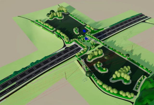 Visualisierung der «Grünbrücke». Foto: zVg