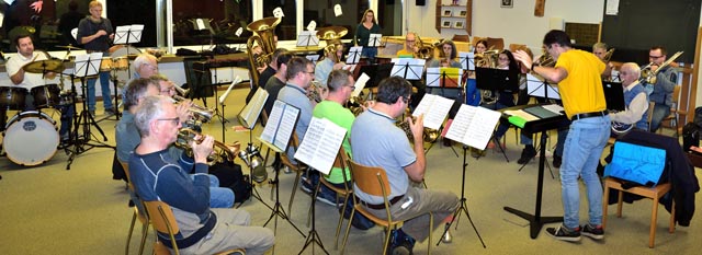  Einblick in die intensive Probenarbeit der Musikgesellschaft Gipf-Oberfrick. Foto: zVg