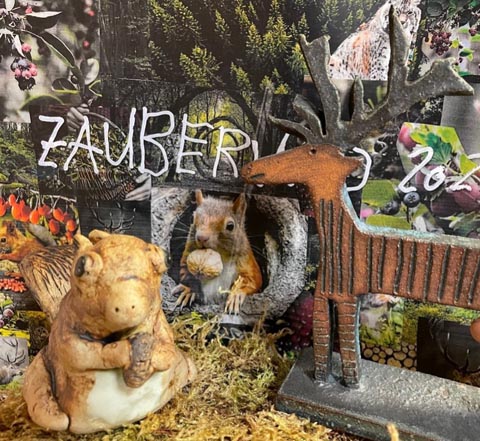 Tiere aus Ton im Zauberwald. Foto: zVg
