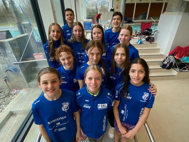 Die Fricktaler Schwimmerinnen und Schwimmer in Liestal. Foto: zVg