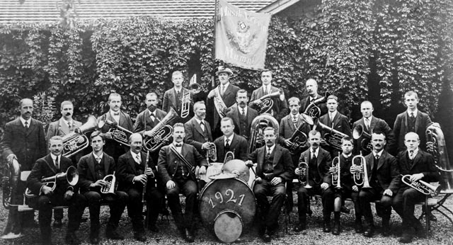 Die ehemalige Musikgesellschaft Mumpf im Jahr 1921. Foto: zVg