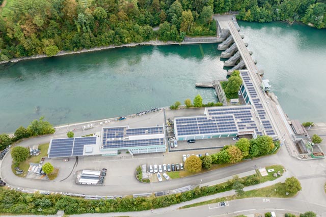 Kraftwerk in Bremgarten. Foto: AEW