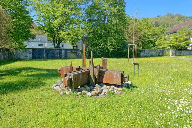 «Liegendes Eisenkreuz» von Erwin Rehmann, 1964 (gefertigt für Expo Lausanne 1964). Foto: zVg