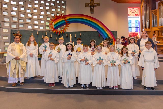 Erstkommunion in der Kirche Wallbach