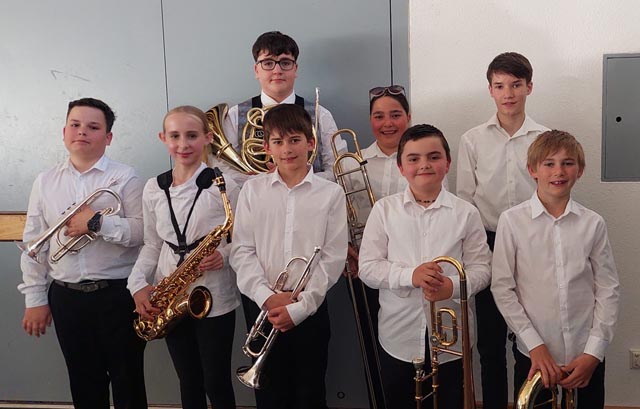 Die Jungmusikanten der MG Hellikon. Foto: zVg