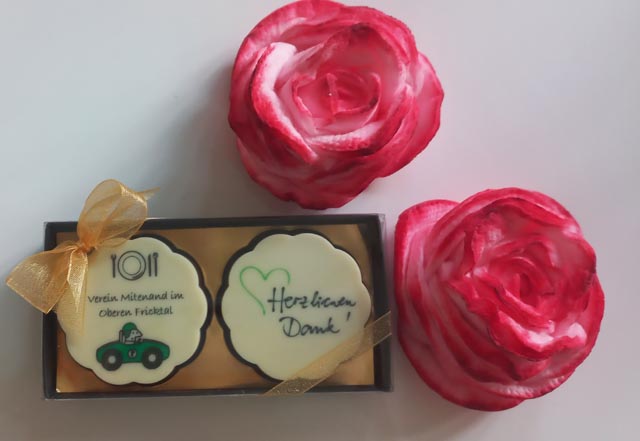 Originelle Tischdeko zum Jubiläum. Foto: zVg