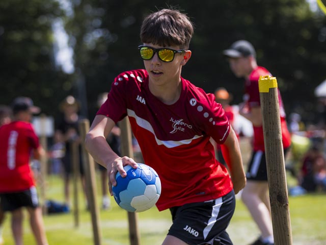 Dario Albert beim Spieltest Allround in Aktion. Foto: zVg