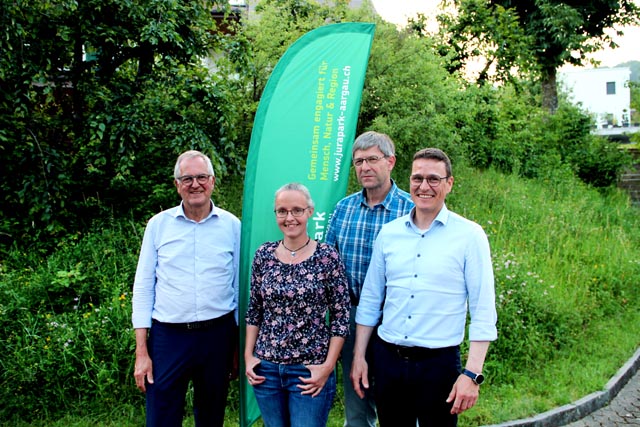  Neue Vorstandsmitglieder: Anton Lauber, Anita Märki, Christian Kuhn-Somm, Martin Clemen (es fehlt krankheitsbedingt Johanna Graf). Foto: zVg