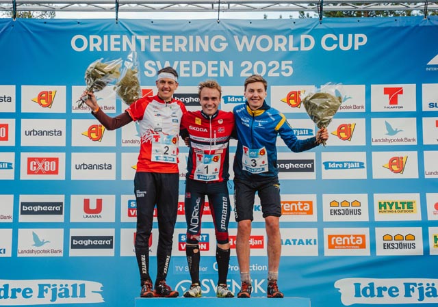 Matthias Kyburz (links) lief auf den zweiten Rang. Foto: Simon Buser