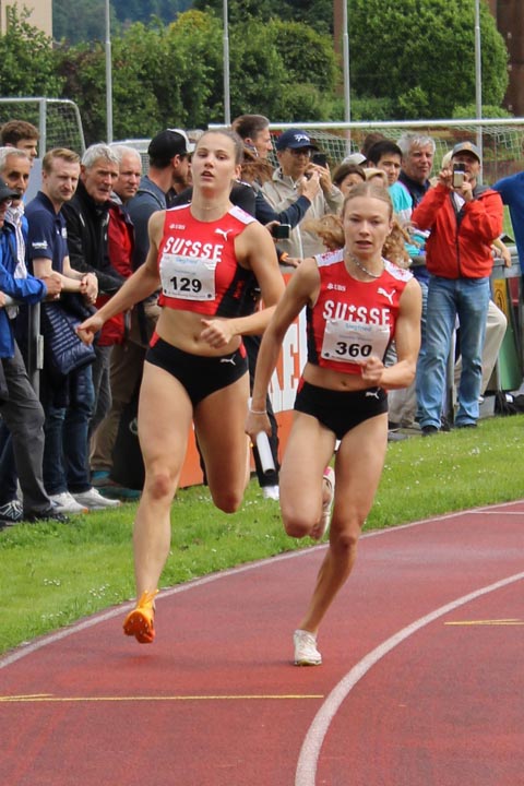 Mit der 4x100m-U23-Staffel zum Schweizerrekord: Fabienne Hoenke. Foto: Stefan Hoenke