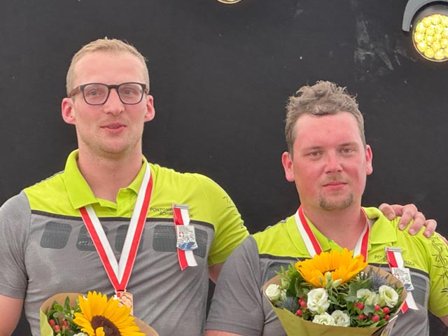 Jérôme Huber und Chris Eckert fahren sensationell auf den 3. Rang. Foto: zVg