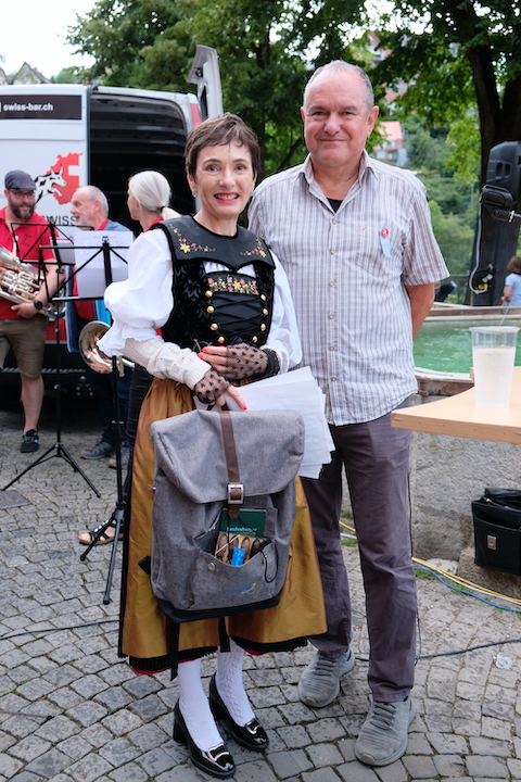 Ständerätin Marianne Binder-Keller mit Stadtammann Herbert Weiss.