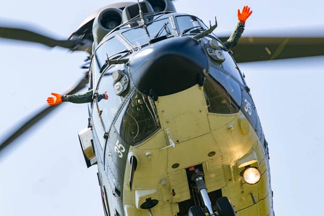 Der Super-Puma bot einen spektakulären Anblick. Foto: zVg   