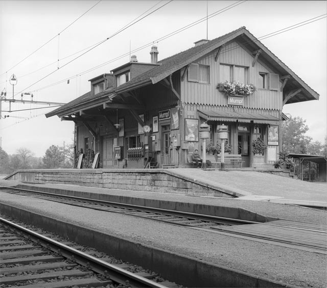 Der ursprüngliche 100-jährige Bahnhof Mumpf. Foto: zVg