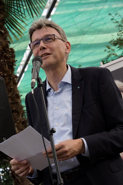 Landammann Dieter Egli würdigte in seinem Grusswort den nachhaltigen Beitrag von Tandem Aargau zur Arbeitsintegration im Kanton. Foto: zVg
