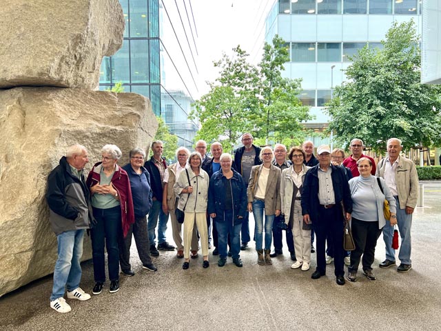 Der Christkatholische Männerverein Möhlin organisierte einen Ausflug zum und in den Roche-Turm.
