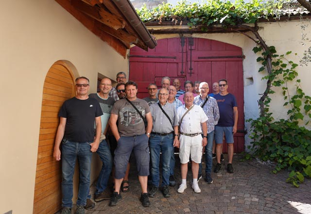 Der Männerchor Wittnau zu Besuch im Südtirol. Foto: zVg